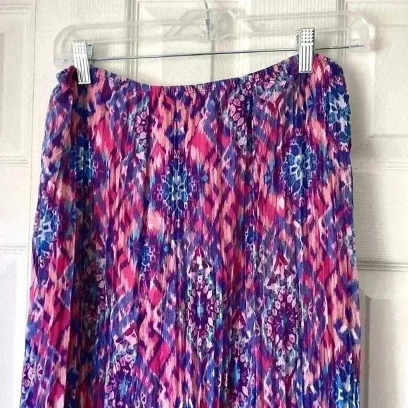 Ruby Rd Multi Colored Boho Maxi Skirt Size 4P - Picture 5 of 10
